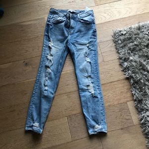 Zara Ripped Skinny Jeans